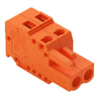 WAGO ELETTRONICA - Spina femmina per 1 conduttore.CAGE CLAMP®.2,5 mm².arancione