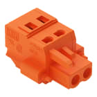 WAGO ELETTRONICA - Spina femmina per 1 conduttore.CAGE CLAMP®.2,5 mm².arancione
