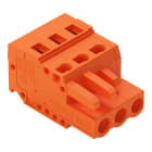 WAGO ELETTRONICA - Spina femmina per 1 conduttore.CAGE CLAMP®.2,5 mm².arancione
