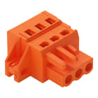 WAGO ELETTRONICA - Spina femmina per 1 conduttore.CAGE CLAMP®.2,5 mm².arancione