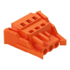 WAGO ELETTRONICA - Spina femmina per 1 conduttore.CAGE CLAMP®.2,5 mm².arancione