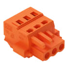 WAGO ELETTRONICA - Spina femmina per 1 conduttore.CAGE CLAMP®.2,5 mm².arancione