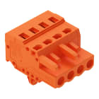WAGO ELETTRONICA - Spina femmina per 1 conduttore.CAGE CLAMP®.2,5 mm².arancione