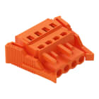 WAGO ELETTRONICA - Spina femmina per 1 conduttore.CAGE CLAMP®.2,5 mm².arancione