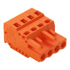 WAGO ELETTRONICA - Spina femmina per 1 conduttore.CAGE CLAMP®.2,5 mm².arancione