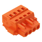 WAGO ELETTRONICA - Spina femmina per 1 conduttore.CAGE CLAMP®.2,5 mm².arancione