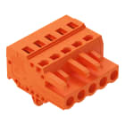 WAGO ELETTRONICA - Spina femmina per 1 conduttore.CAGE CLAMP®.2,5 mm².arancione
