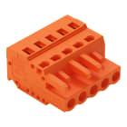 WAGO ELETTRONICA - Spina femmina per 1 conduttore.CAGE CLAMP®.2,5 mm².arancione