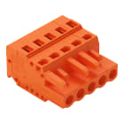 WAGO ELETTRONICA - Spina femmina per 1 conduttore.CAGE CLAMP®.2,5 mm².arancione