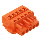WAGO ELETTRONICA - Spina femmina per 1 conduttore.CAGE CLAMP®.2,5 mm².arancione