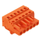 WAGO ELETTRONICA - Spina femmina per 1 conduttore.CAGE CLAMP®.2,5 mm².arancione