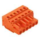 WAGO ELETTRONICA - Spina femmina per 1 conduttore.CAGE CLAMP®.2,5 mm².arancione