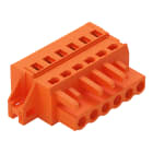 WAGO ELETTRONICA - Spina femmina per 1 conduttore.CAGE CLAMP®.2,5 mm².arancione