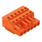 WAGO ELETTRONICA - Spina femmina per 1 conduttore.CAGE CLAMP®.2,5 mm².arancione