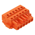 WAGO ELETTRONICA - Spina femmina per 1 conduttore.CAGE CLAMP®.2,5 mm².arancione
