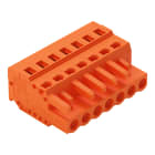 WAGO ELETTRONICA - Spina femmina per 1 conduttore.CAGE CLAMP®.2,5 mm².arancione