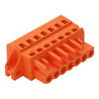 WAGO ELETTRONICA - Spina femmina per 1 conduttore.CAGE CLAMP®.2,5 mm².arancione