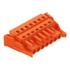 WAGO ELETTRONICA - Spina femmina per 1 conduttore.CAGE CLAMP®.2,5 mm².arancione
