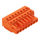 WAGO ELETTRONICA - Spina femmina per 1 conduttore.CAGE CLAMP®.2,5 mm².arancione
