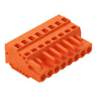 WAGO ELETTRONICA - Spina femmina per 1 conduttore.CAGE CLAMP®.2,5 mm².arancione