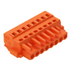 WAGO ELETTRONICA - Spina femmina per 1 conduttore.CAGE CLAMP®.2,5 mm².arancione
