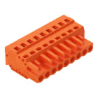 WAGO ELETTRONICA - Spina femmina per 1 conduttore.CAGE CLAMP®.2,5 mm².arancione