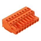 WAGO ELETTRONICA - Spina femmina per 1 conduttore.CAGE CLAMP®.2,5 mm².arancione