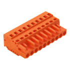 WAGO ELETTRONICA - Spina femmina per 1 conduttore.CAGE CLAMP®.2,5 mm².arancione