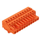 WAGO ELETTRONICA - Spina femmina per 1 conduttore.CAGE CLAMP®.2,5 mm².arancione