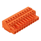 WAGO ELETTRONICA - Spina femmina per 1 conduttore.CAGE CLAMP®.2,5 mm².arancione