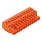 WAGO ELETTRONICA - Spina femmina per 1 conduttore.CAGE CLAMP®.2,5 mm².arancione