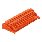 WAGO ELETTRONICA - Spina femmina per 1 conduttore.CAGE CLAMP®.2,5 mm².arancione