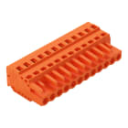 WAGO ELETTRONICA - Spina femmina per 1 conduttore.CAGE CLAMP®.2,5 mm².arancione