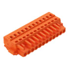 WAGO ELETTRONICA - Spina femmina per 1 conduttore.CAGE CLAMP®.2,5 mm².arancione