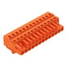 WAGO ELETTRONICA - Spina femmina per 1 conduttore.CAGE CLAMP®.2,5 mm².arancione