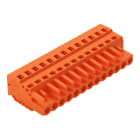 WAGO ELETTRONICA - Spina femmina per 1 conduttore.CAGE CLAMP®.2,5 mm².arancione