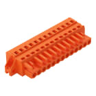 WAGO ELETTRONICA - Spina femmina per 1 conduttore.CAGE CLAMP®.2,5 mm².arancione