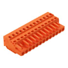 WAGO ELETTRONICA - Spina femmina per 1 conduttore.CAGE CLAMP®.2,5 mm².arancione