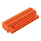 WAGO ELETTRONICA - Spina femmina per 1 conduttore.CAGE CLAMP®.2,5 mm².arancione