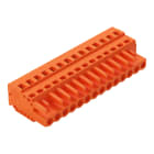 WAGO ELETTRONICA - Spina femmina per 1 conduttore.CAGE CLAMP®.2,5 mm².arancione