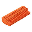 WAGO ELETTRONICA - Spina femmina per 1 conduttore.CAGE CLAMP®.2,5 mm².arancione