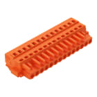 WAGO ELETTRONICA - Spina femmina per 1 conduttore.CAGE CLAMP®.2,5 mm².arancione