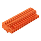 WAGO ELETTRONICA - Spina femmina per 1 conduttore.CAGE CLAMP®.2,5 mm².arancione