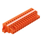 WAGO ELETTRONICA - Spina femmina per 1 conduttore.CAGE CLAMP®.2,5 mm².arancione