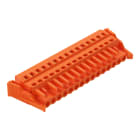 WAGO ELETTRONICA - Spina femmina per 1 conduttore.CAGE CLAMP®.2,5 mm².arancione
