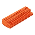 WAGO ELETTRONICA - Spina femmina per 1 conduttore.CAGE CLAMP®.2,5 mm².arancione