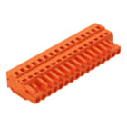 WAGO ELETTRONICA - Spina femmina per 1 conduttore.CAGE CLAMP®.2,5 mm².arancione
