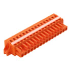 WAGO ELETTRONICA - Spina femmina per 1 conduttore.CAGE CLAMP®.2,5 mm².arancione