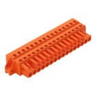 WAGO ELETTRONICA - Spina femmina per 1 conduttore.CAGE CLAMP®.2,5 mm².arancione