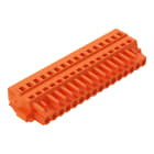 WAGO ELETTRONICA - Spina femmina per 1 conduttore.CAGE CLAMP®.2,5 mm².arancione